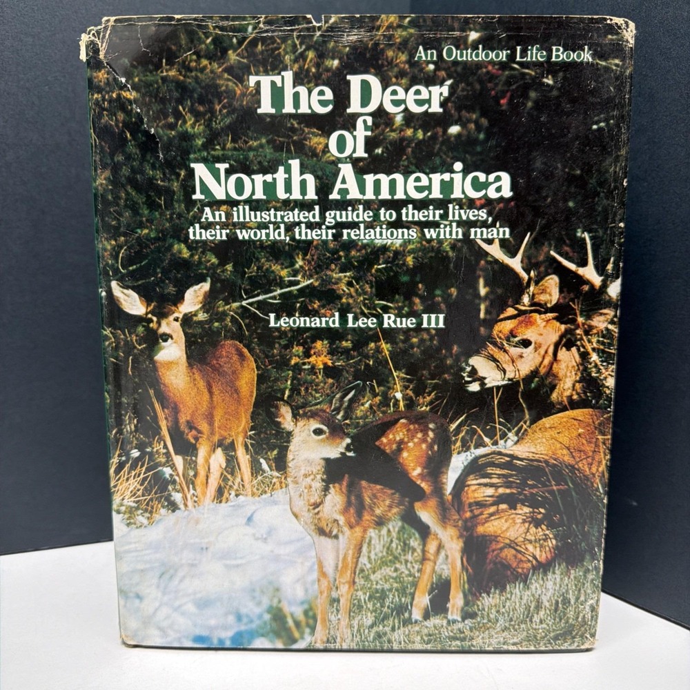 The Deer of North America Leonard Lee Rue III An Outdoor Life Book HC/DJ 1980